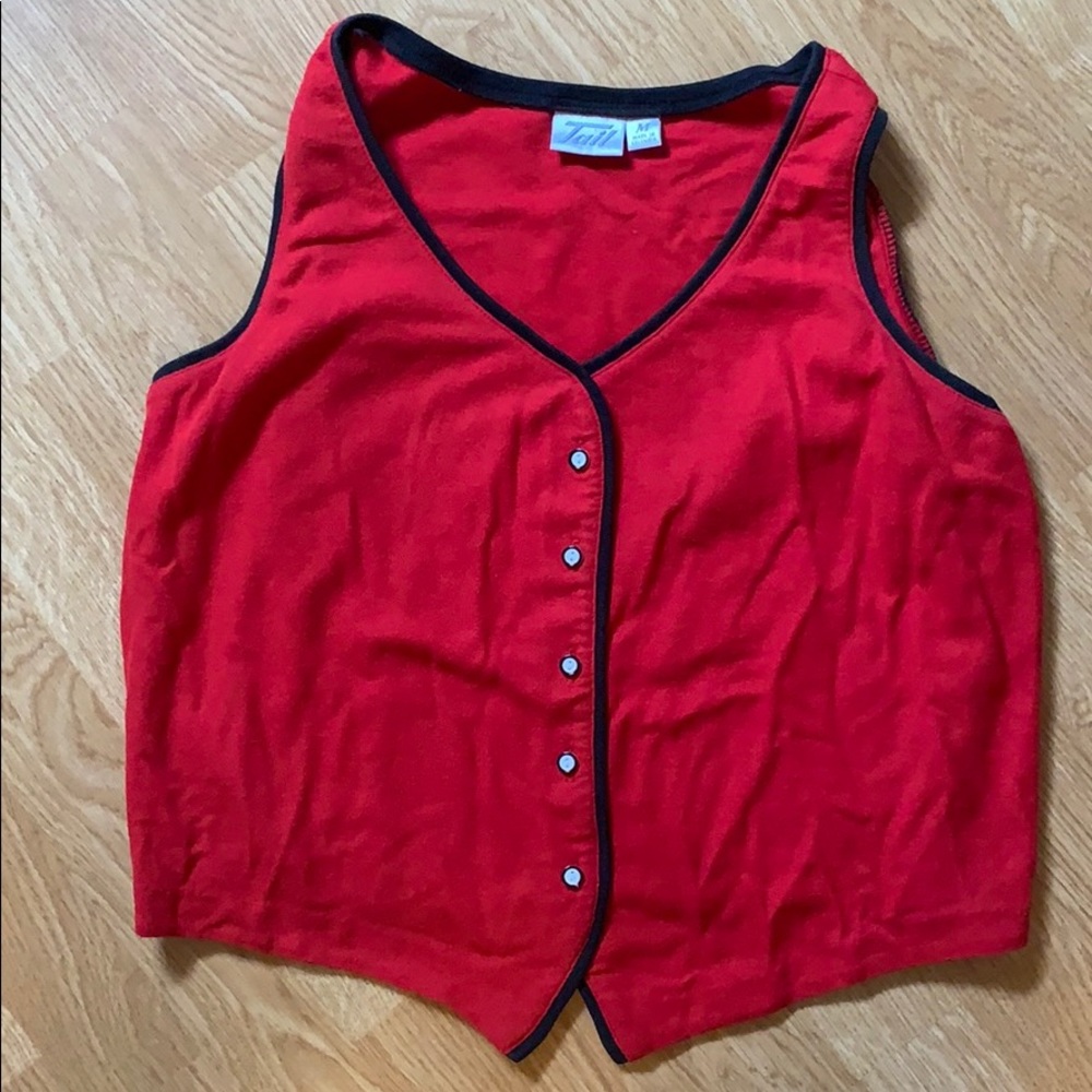 Vintage button up tank top